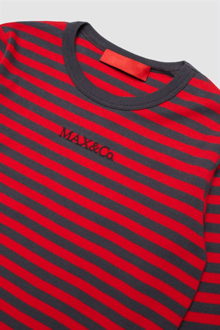 T-shirt a manica lunga - ROSSO - Intrend - 3