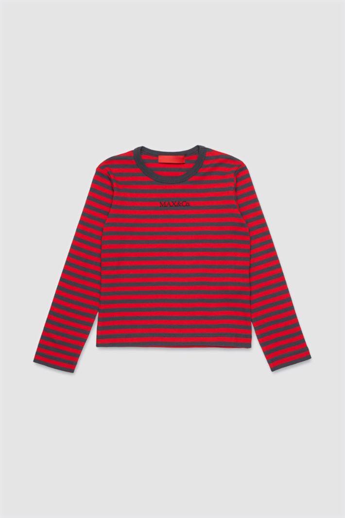 T-shirt a manica lunga - ROSSO - Intrend