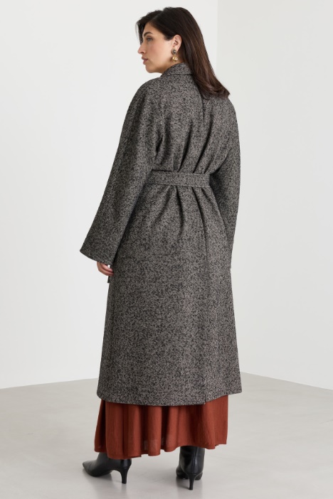 Cappotto in tweed di lana