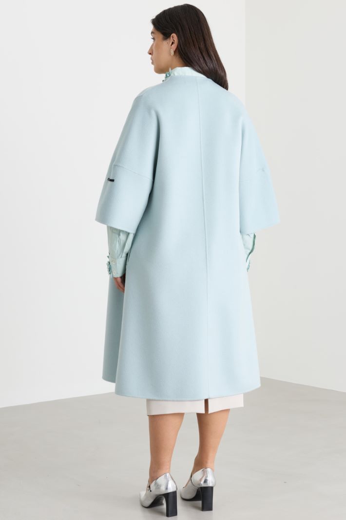 Cappotto in double - AZZURRO - Intrend - 4