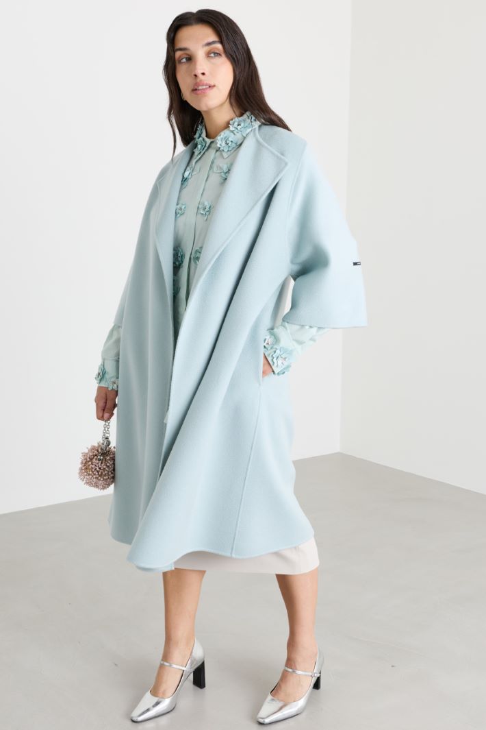 Cappotto in double - AZZURRO - Intrend - 2