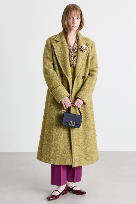 Double-breasted bouclé coat - Intrend