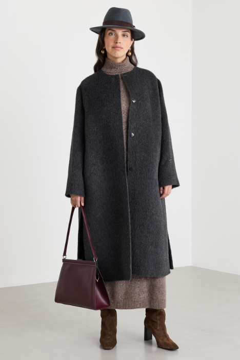 Double-faced coat with scarf - Intrend