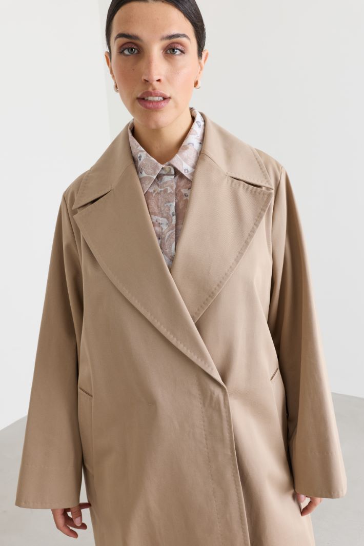 Faille raincoat - CAMEL - Intrend - 3