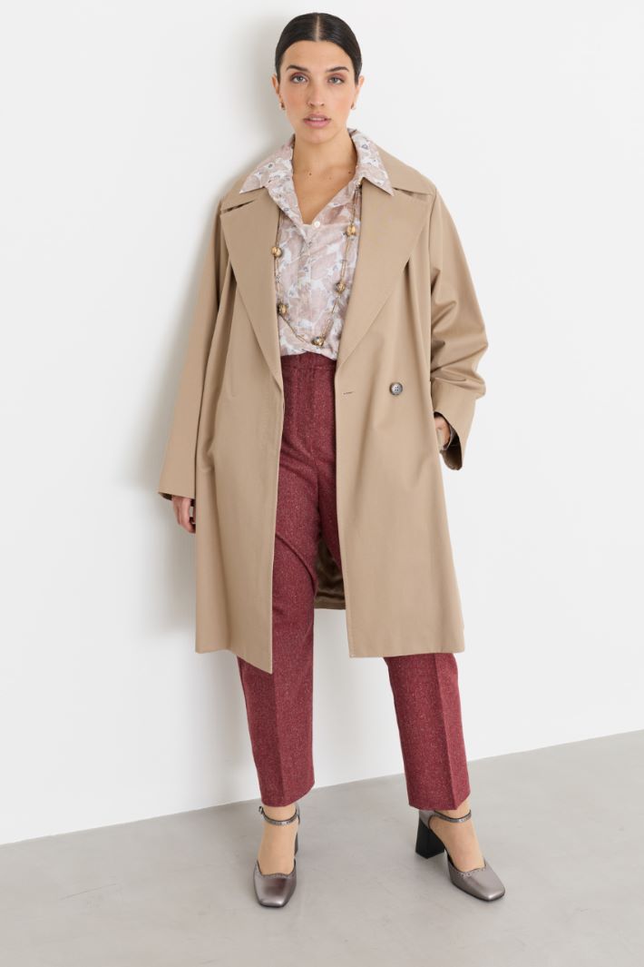 Faille raincoat - CAMEL - Intrend
