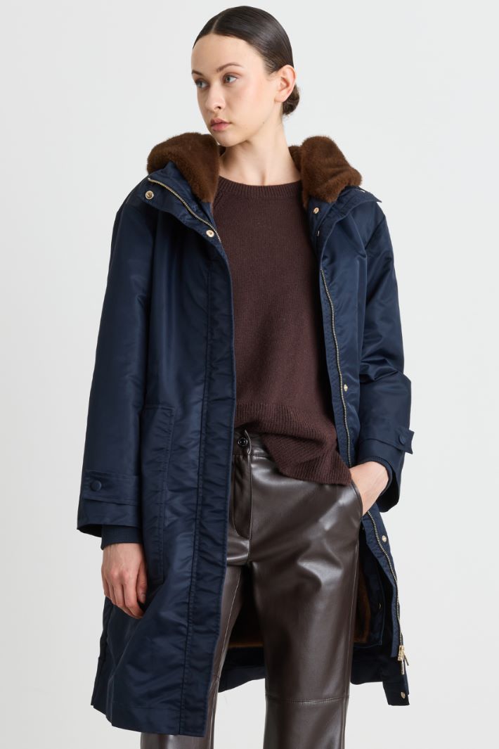 Padded Parka - BLUE - Intrend - 2