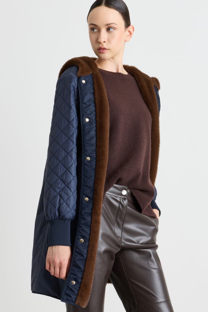 Padded Parka - BLUE - Intrend - 4