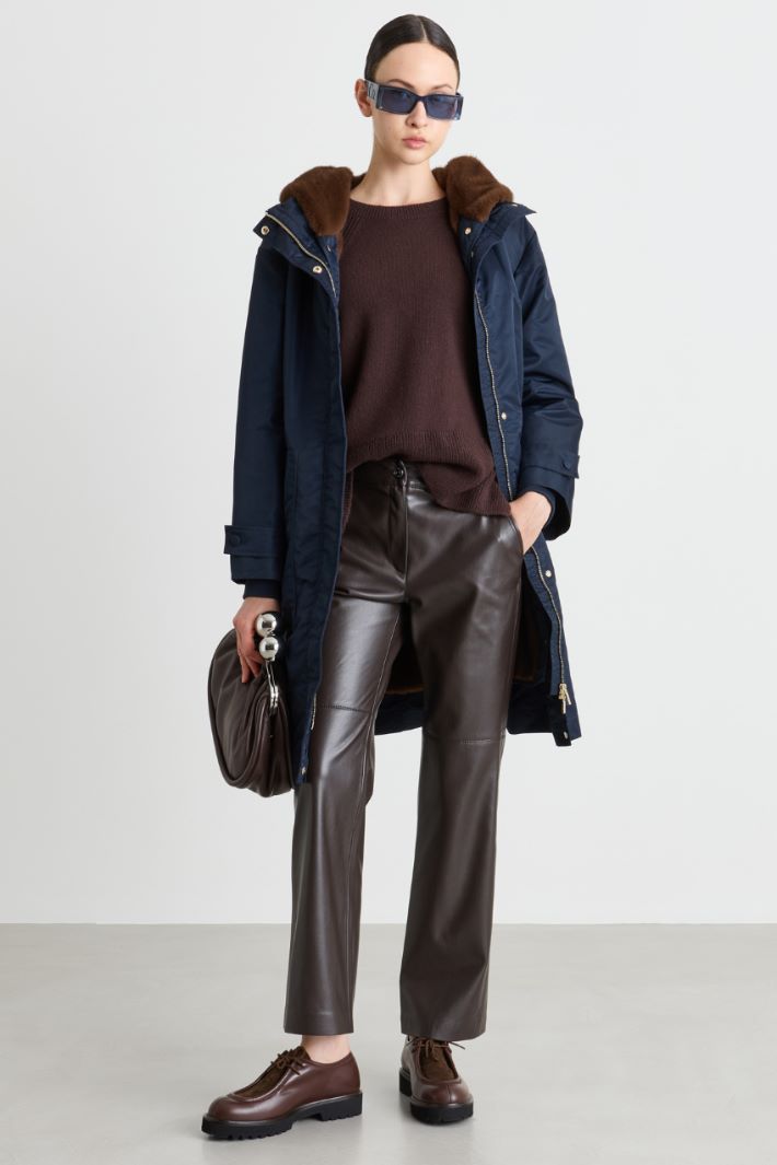 Padded Parka - BLUE - Intrend