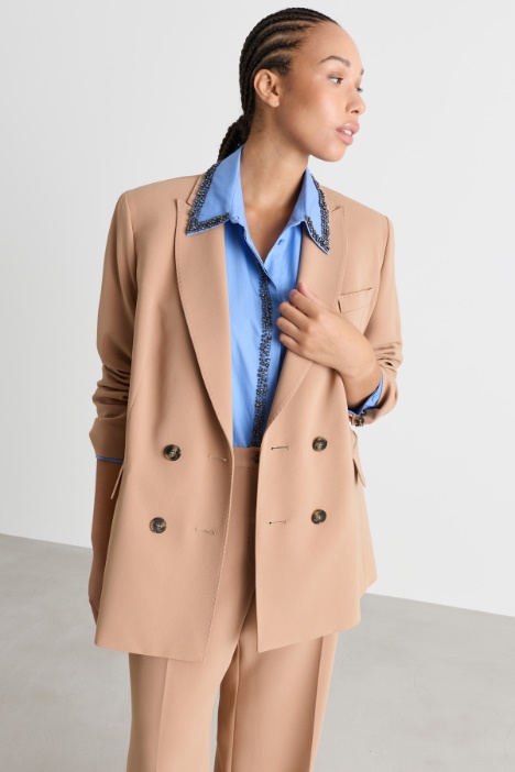 Blazer doppiopetto in cady - Intrend