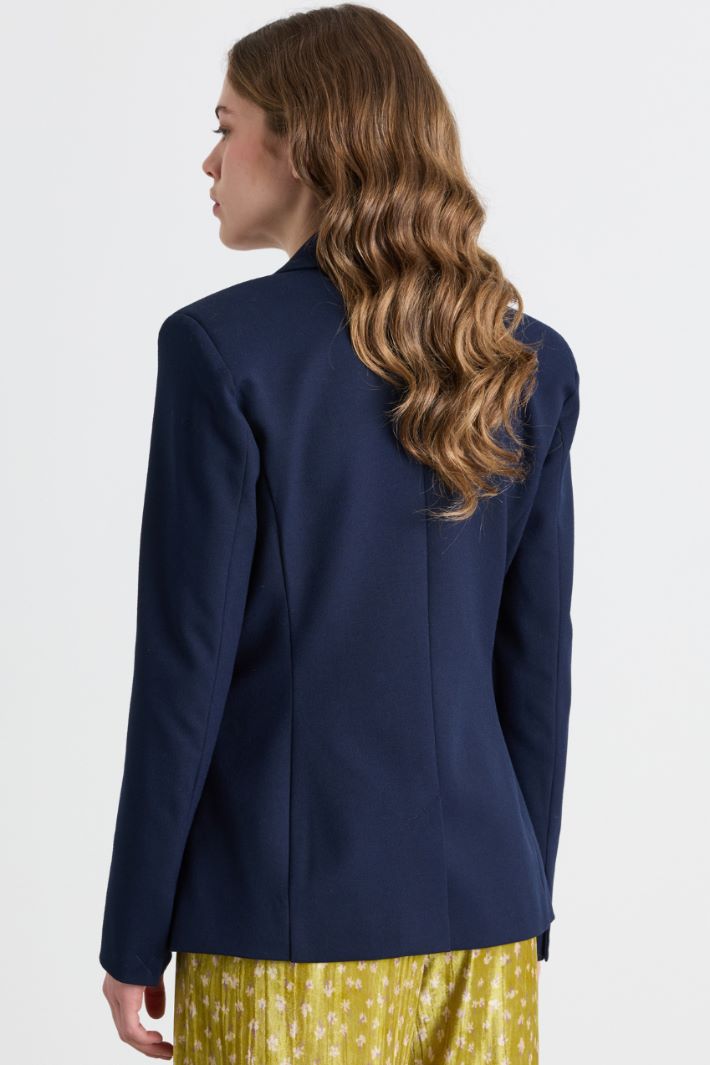 Double-breasted blazer - BLUE - Intrend - 4