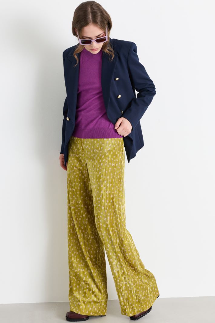 Double-breasted blazer - BLUE - Intrend