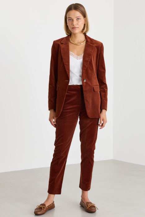 Blazer in velluto - Intrend