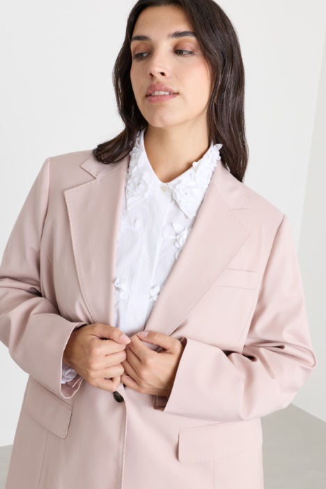 Blazer in tela di pura lana