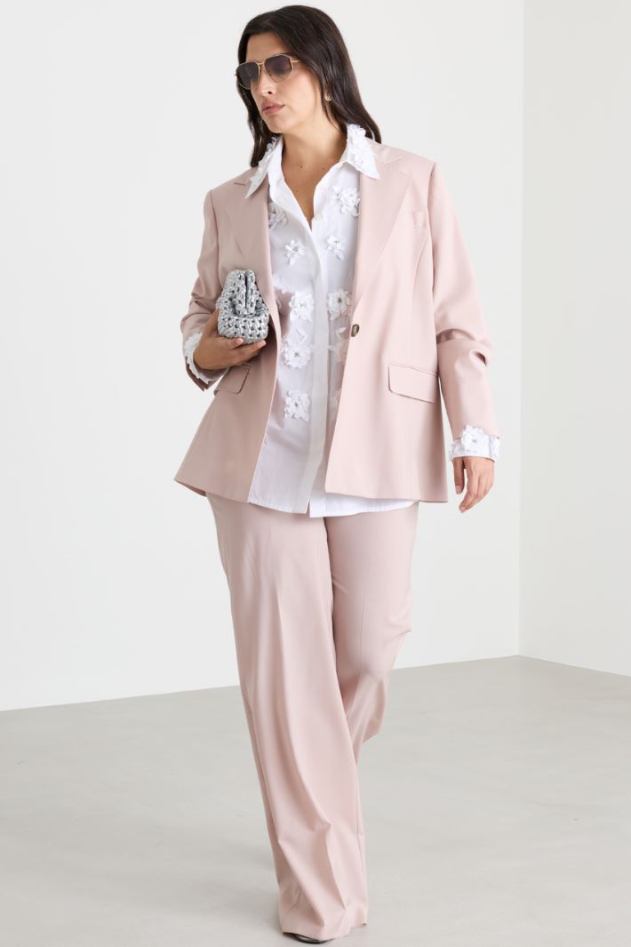 Blazer in tela - ROSA - Intrend