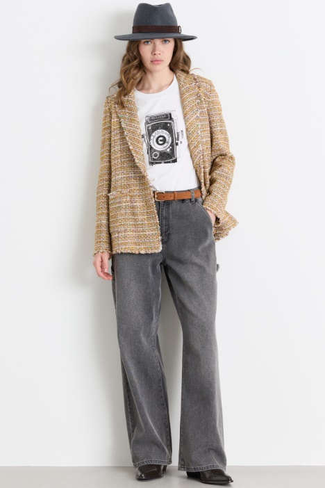 Blazer de esterilla multicolor - Intrend