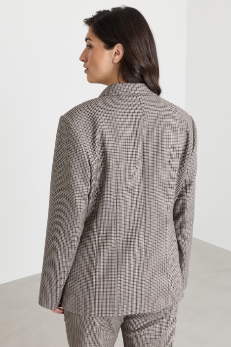 Blazer in batavia di pura lana