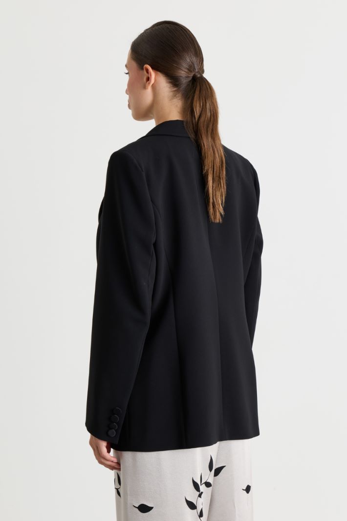 Cady tuxedo jacket - BLACK - Intrend - 4