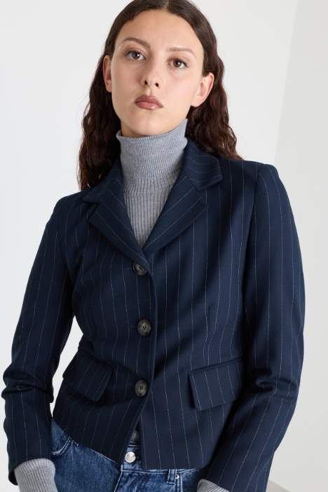 Blazer con rever piccolo