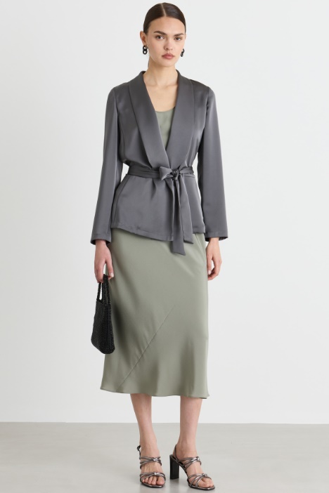 Blazer de raso fluido - Intrend