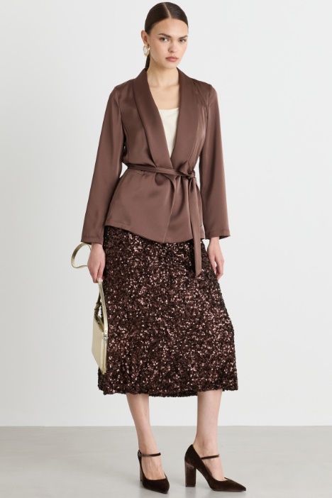 Blazer de raso fluido - Intrend