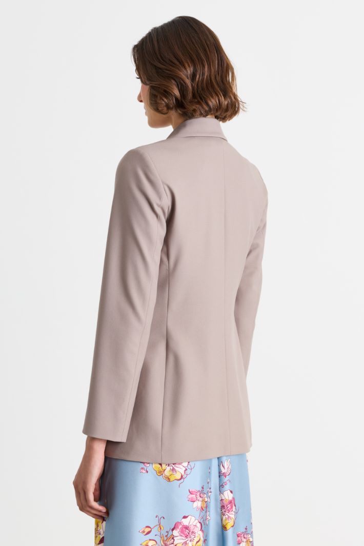 Blazer aus Stretch-Twill - GRAU - Intrend - 4