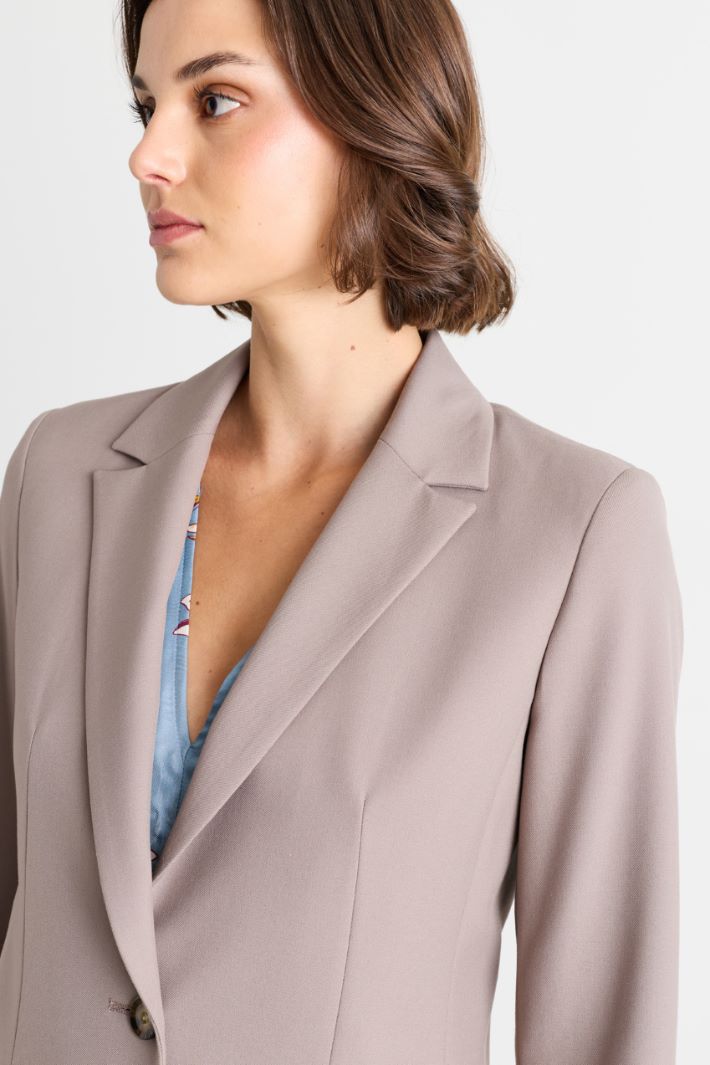 Blazer aus Stretch-Twill - GRAU - Intrend - 3