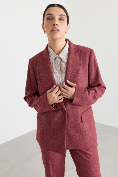 Fitted peak-lapel blazer - Intrend