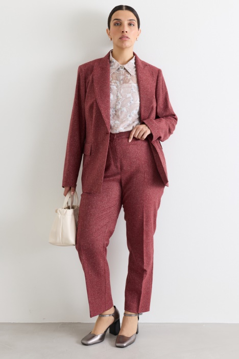 Blazer entallado con solapas de pico - Intrend