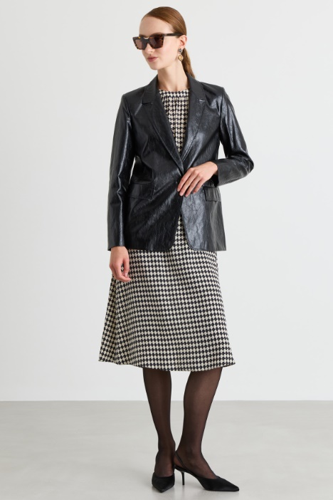Blazer de tejido recubierto - Intrend