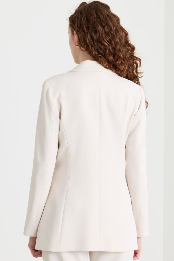 Fitted blazer - WHITE - Intrend - 4