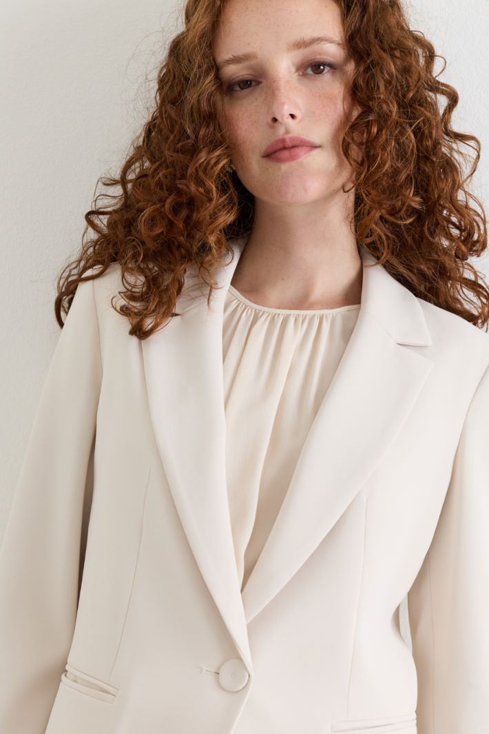 Fitted blazer - WHITE - Intrend - 3