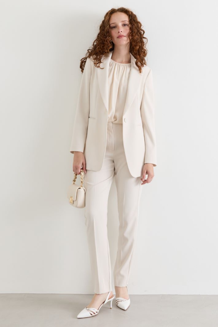 Fitted blazer - WHITE - Intrend