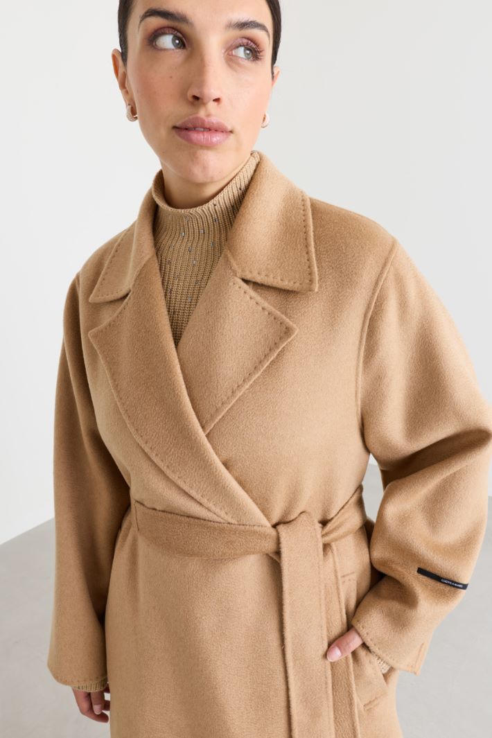 Giaccone con cintura - CAMMELLO - Intrend - 3