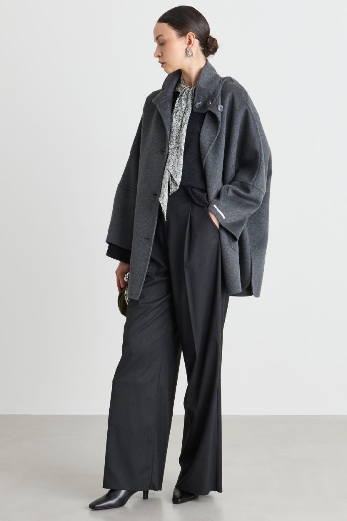 Veste-cape - GRIS - Intrend