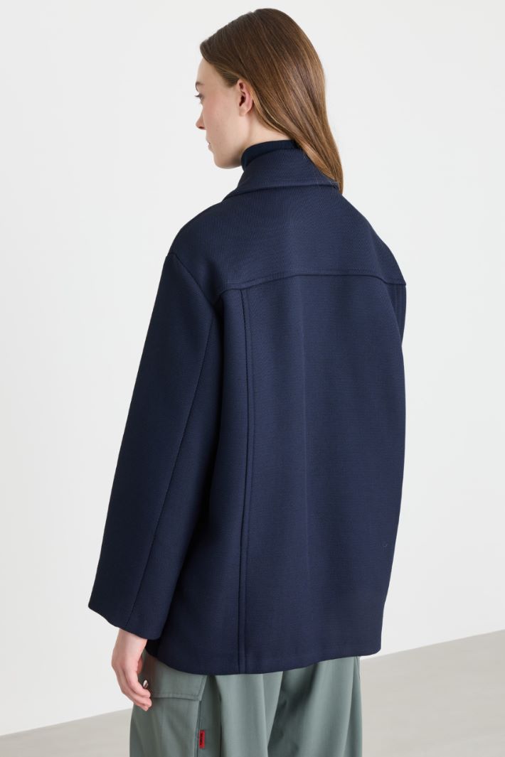 Double-breasted jacket - BLUE - Intrend - 4