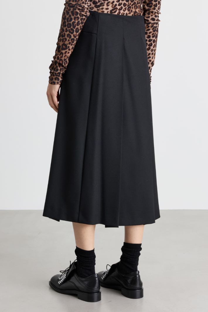 Pleated skirt - BLACK - Intrend - 4