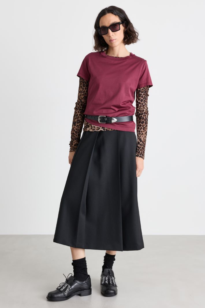 Pleated skirt - BLACK - Intrend