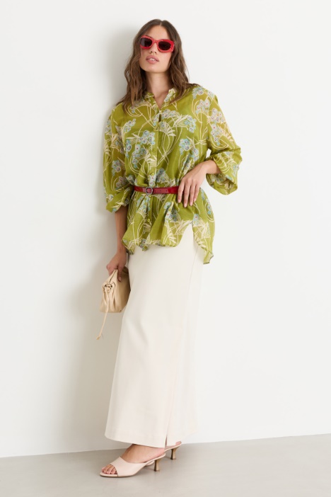 Long canvas skirt - Intrend