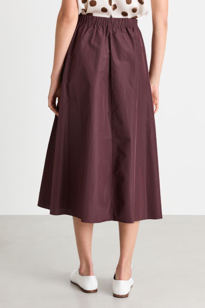 Taffeta skirt - BORDEAUX - Intrend - 4
