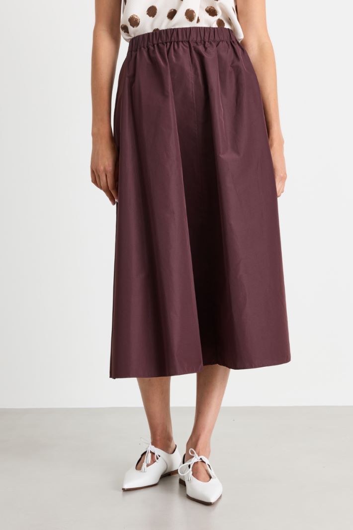 Taffeta skirt - BORDEAUX - Intrend - 2