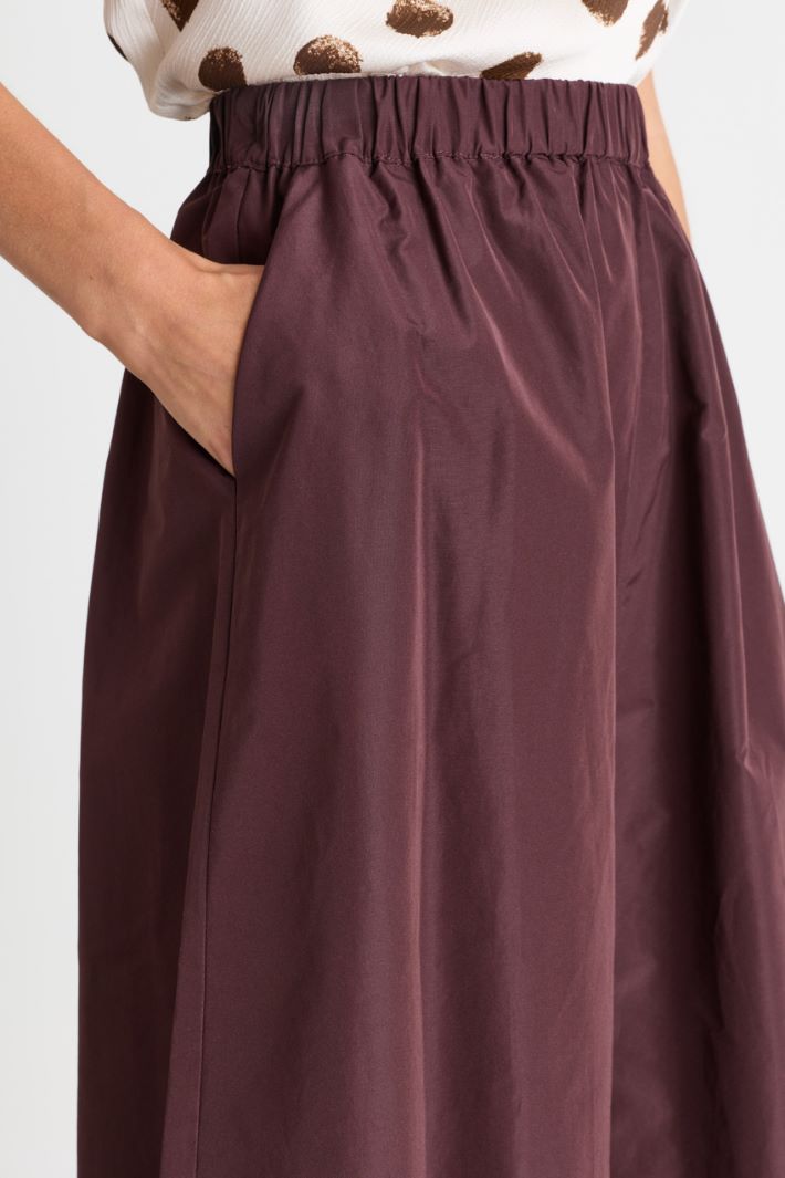 Taffeta skirt - BORDEAUX - Intrend - 3