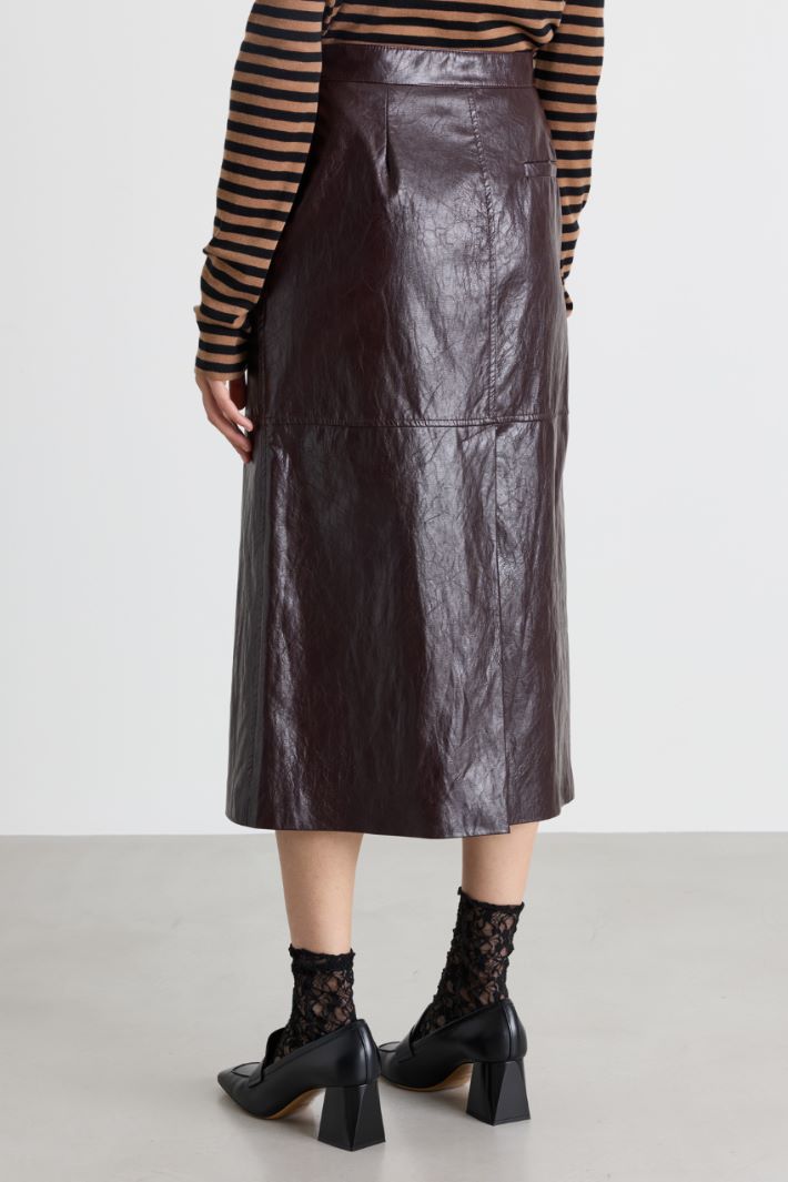 A-line skirt - BROWN - Intrend - 4