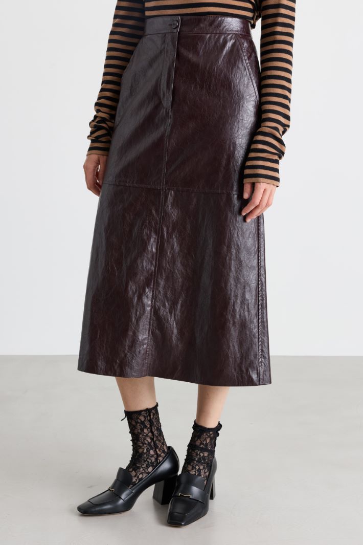 A-line skirt - BROWN - Intrend - 2