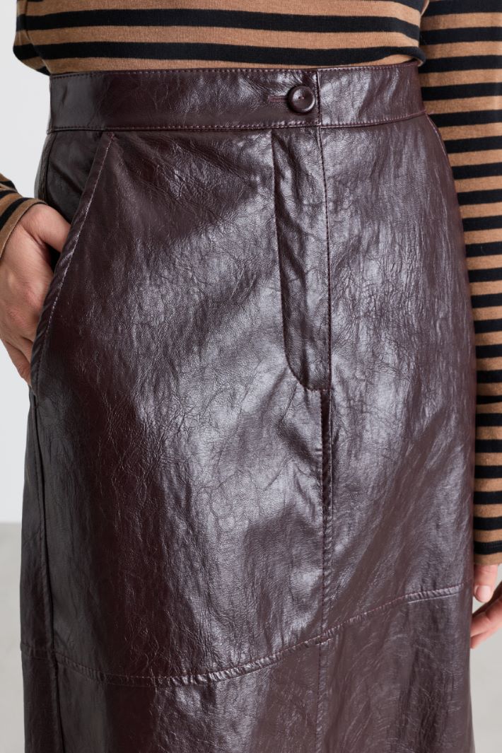 A-line skirt - BROWN - Intrend - 3