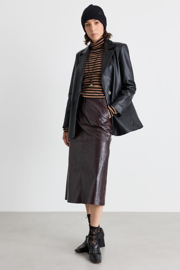 A-line skirt - BROWN - Intrend