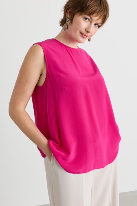 Top in crepe de chine - Intrend
