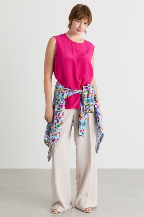 Top in crepe de chine - Intrend
