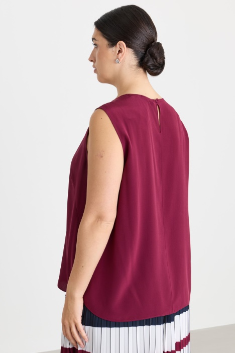 Top in crepe de chine
