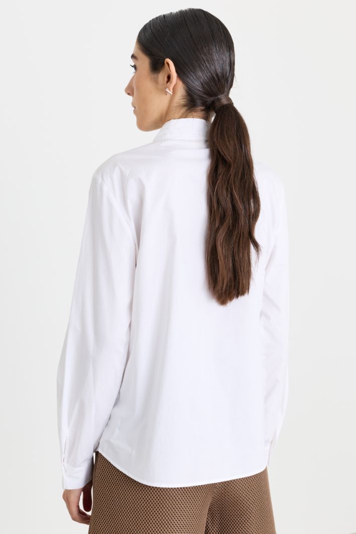 Camicia con ricami gioiello - BIANCO - Intrend - 4