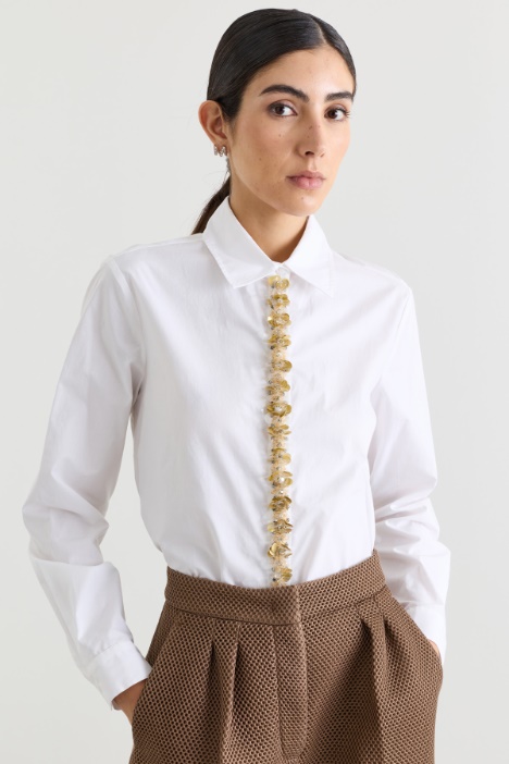 Camicia con ricami gioiello - Intrend